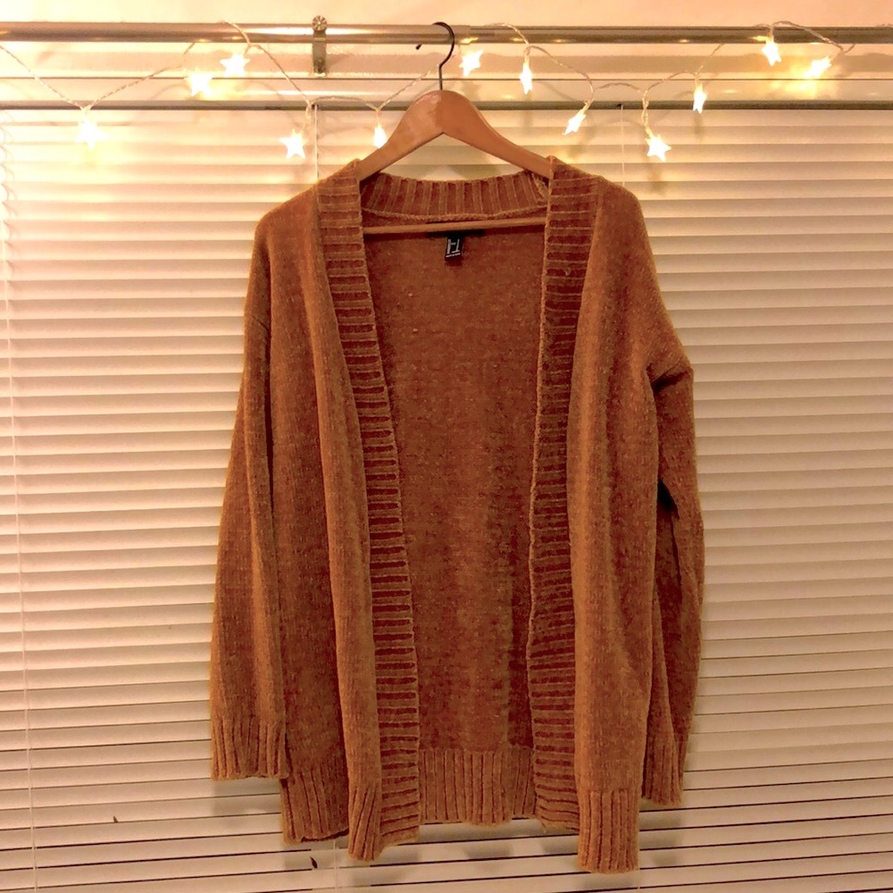 Forever 21 Mustard Yellow Corduroy Cardigan, Small